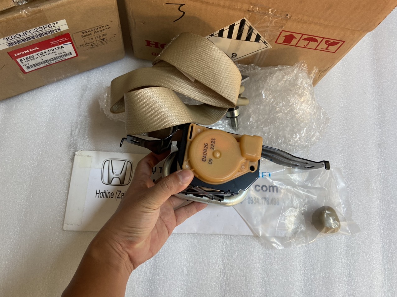 Dây đai an toàn ghế trước xe Honda CRV 2013-2017